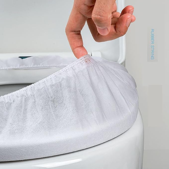 20pcs disposable toilet seat cushion non-woven toilet seat cushion toilet seat protector children toilet training cover adult home travel single package environmental protection Largepackof20 white