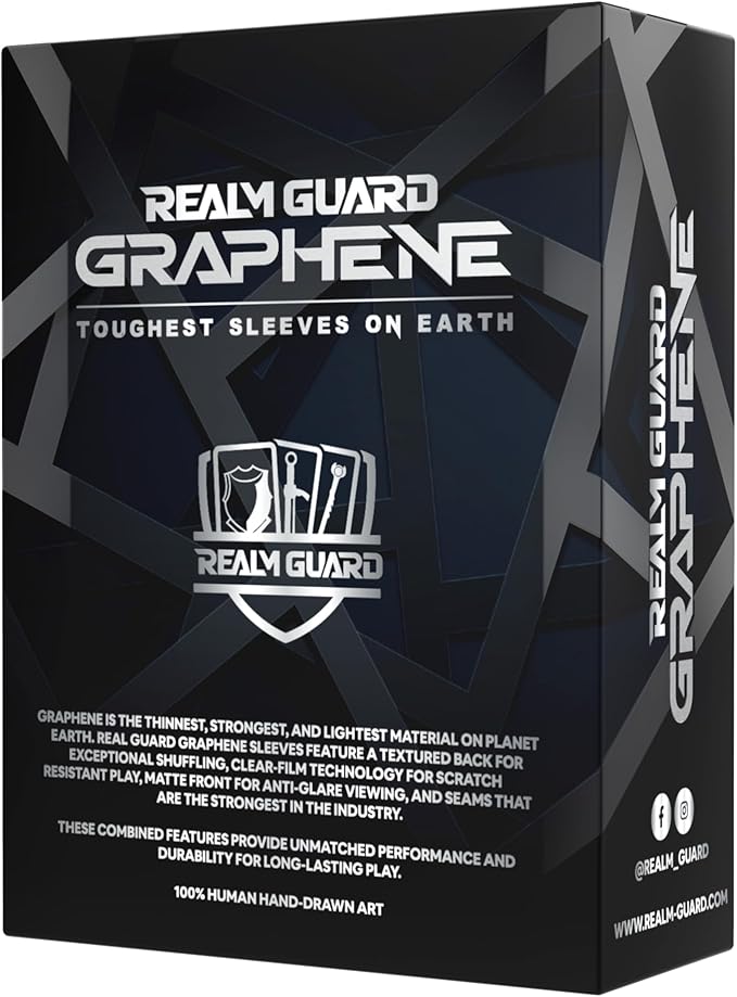 Graphene -100ct Textured Matte TCG/MTG Art Sleeves (Red/Blue Storm)