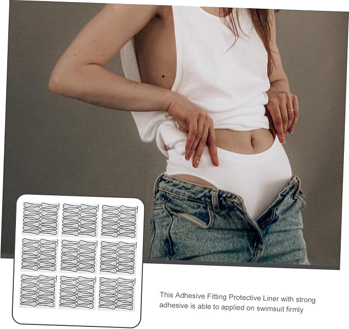 ARTIBETTER 100pcs Adhesive Protective Stickers for Swimwear and Lingerie Colorful Decals and Comfortable Panty Liners for Swim Bottoms Reusable and Easy to Apply