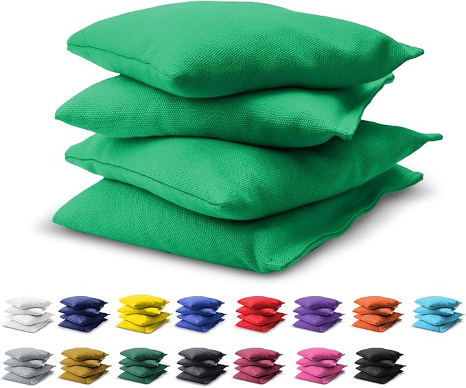 GoSports Cornhole Bean Bags Set of 4-16 Colors Available - Regulation All Weather, Mix and Match