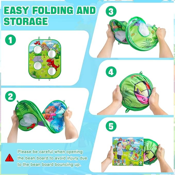 Bean Bag Toss Game for Kids, Toddler Toys for Party Games and Outdoor Toss Games, Gift for Birthday or Christmas for Kids Aged 3 4 5 6 7 8 Year Old