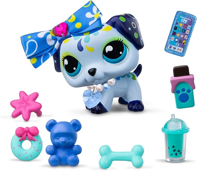 Littlest Pet Shop- Sweet & Stylish Bundle Set - Series 4 - Gen 7 Authentic LPS Bobble Head Toy Figure, Collectible Toy Animal, Ages 4+
