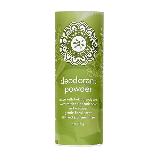 Honeybee Gardens Deodorant Powder for Women, Talc-Free, Aluminum-Free