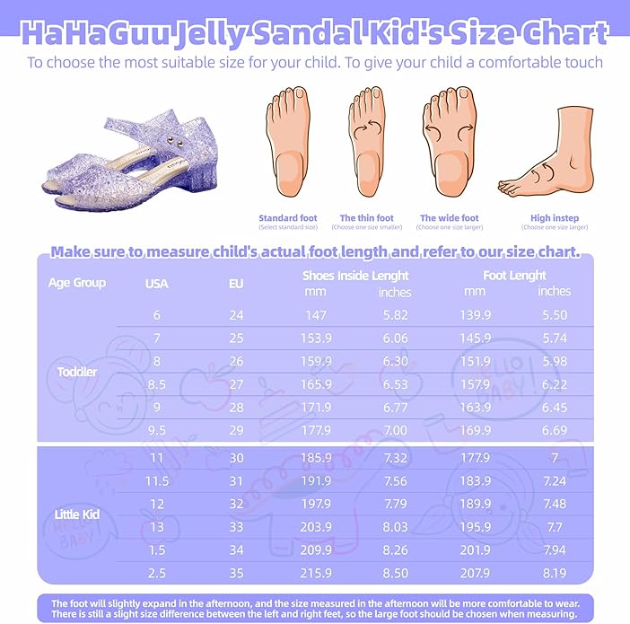 Princess Jelly Flats Shoes Girls Birthday Party Heels Snow Queen Cosplay Costumes Dress Up Sandals for Toddler Little Girls Big Kids