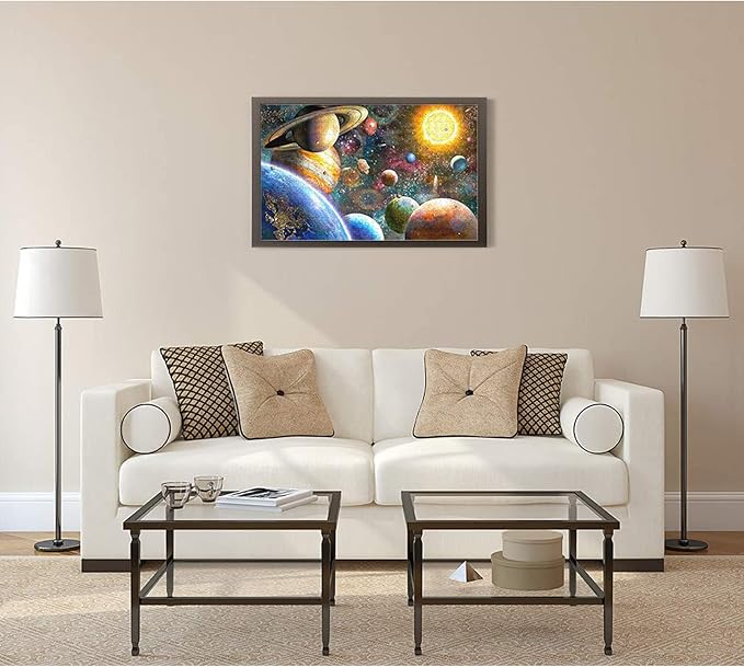 Nattork Jigsaw Puzzle 500 Pieces for Adults Youth Family Space Traveler Solar System Puzzle Pieces Fit Together Perfectly