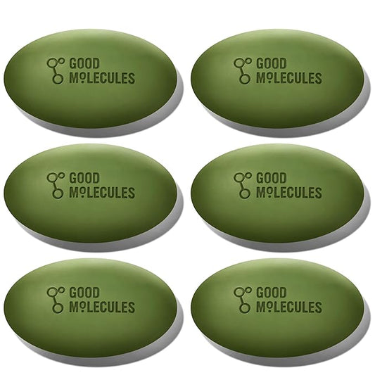 Good Molecules Brightening & Dark Spots Bar Pack 6 – 85 g / 3 oz Each | Soap Free Face & Body Cleansing Bar with Tranexamic Acid, Kojic Acid & Niacinamide