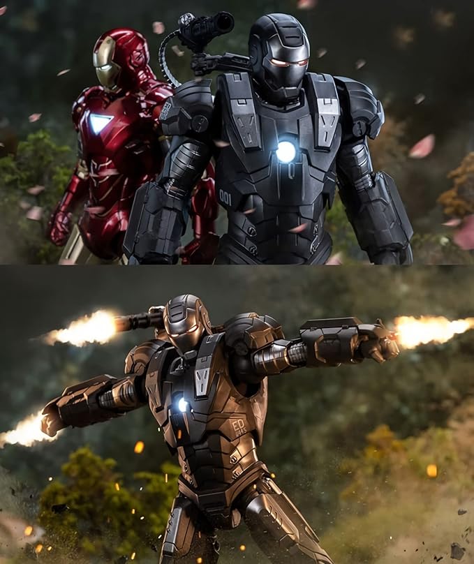OVONNI 7 Inch War Machine MK1 Action Figure,Exquisite Painting Collectible Figure with Lots of Accessories (1/10 Scale)