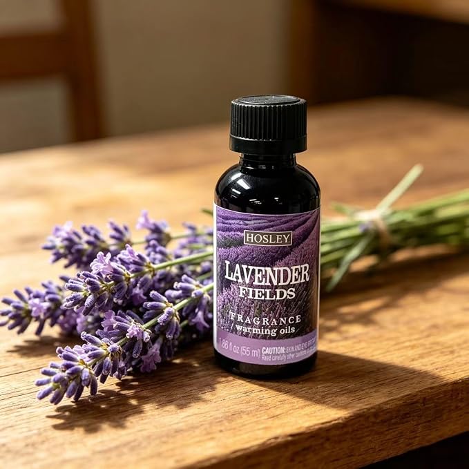 Hosley Lavender Scented Warming Oil for, Meditation, Yoga, Spa Highly Scented Fragrance Oils for Home 55 ml Bottles (Pack of 5)