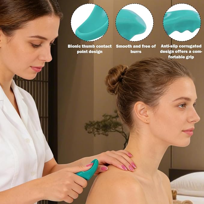 Thumb Saver Massage Tool,Massage Tools,Manual Trigger Point Massage Tool and Thumb Saver for Deep Tissue, 3-in-1 Massage Set with Ergonomic Knobs, Muscle Recovery, Stress Relief & Back Pain