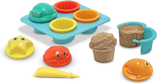 Melissa & Doug Sunny Patch Seaside Sidekicks Sand Cupcake Play Set