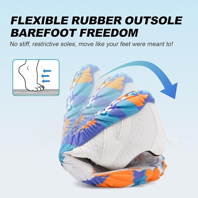 ELETON Barefoot Shoes Women Men Footwear, Wide Toe Box Hiking Zero Drop Non-Slip Quick-Dry River Boat Pool Beach Water Shoes, Lightweight Swimming Running Walking Sneakers Unisex