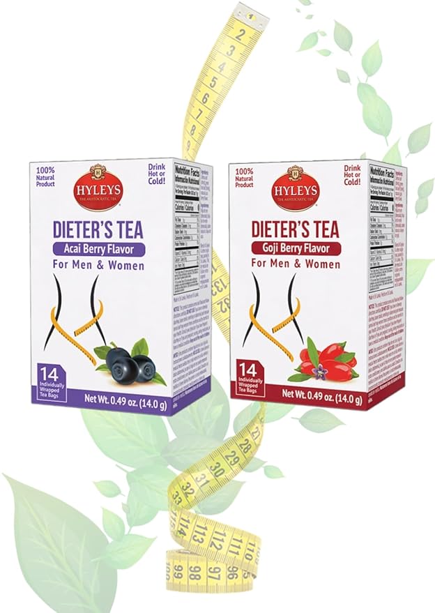 Hyleys Dieter's Tea with Goji Berry Flavor - 14 Tea Bags - Slimming Weight Loss Detox Cleanse Tea (24 Pack - 336 Tea Bags Total)