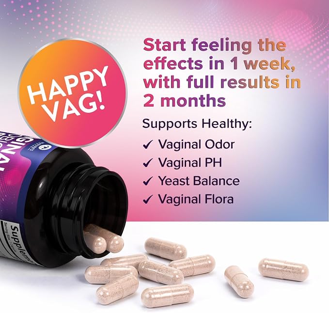 Vaginal Probiotics for Women pH Balance with Prebiotics - 50 Billion CFU - 10 Unique Feminine Strains, Cranberry & D-Mannose for Women's Probiotic Vag Health, Supplement Bottled in USA - 120 Capsules