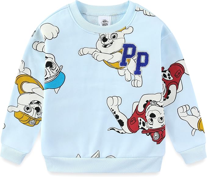 Paw Patrol Nickelodeon Marshall Chase Rubble Boys Sweatshirt and Pants 2 Piece Set for Toddler and Little Kids