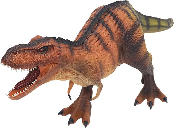 Gemini&Genius Tyrannosaurus Rex with Movable Jaw Dinosaur Roaring T-rex Toy, Hard Plastic Dinosaur Animal Toy for Kids 3-12 Years Old