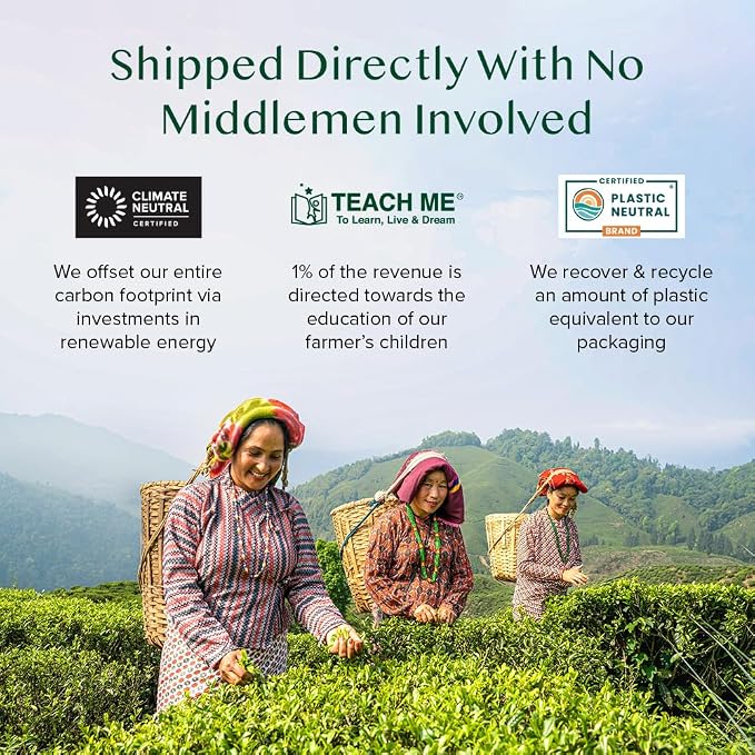 VAHDAM, Assorted Herbal Tea Variety Pack (6 Variants, 36 Tea Bags) Caffeine Free, Gluten Free, Non GMO | Eco Friendly Long Leaf Pyramid Tea Bags I Tea Gift Set for Men and Wome