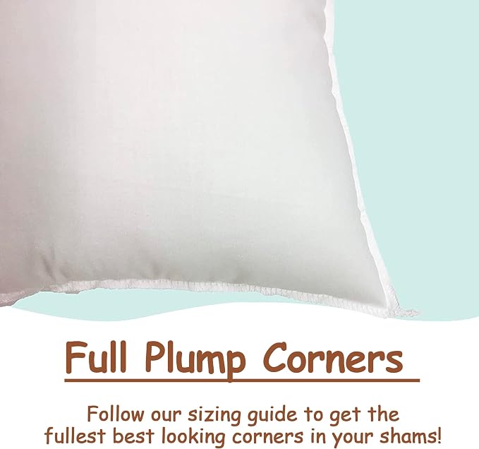 Pillowflex Synthetic Down Pillow Insert 22x38 in - Karate Chop Pillow | Oversized King Sham Form, Plush Polyester Cotton Blend, Cloud-Like Comfort, Clump-Resistant Fill, Smooth Elegant Finish