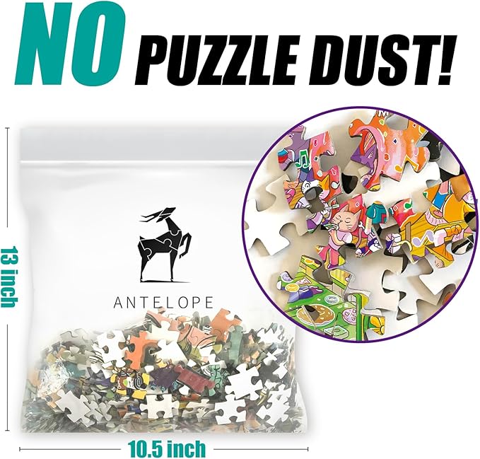 Antelope - 1000 Piece Puzzle for Adults, Catndyland Jigsaw Puzzles 1000 Pieces, High Resolution, Matte Finish, Smooth Edging, No Dust Creative Artistic Puzzle