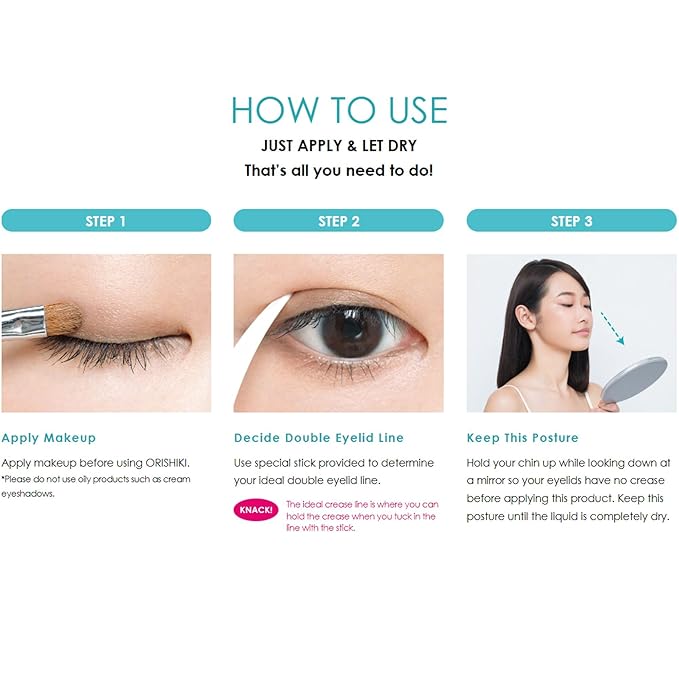 D-UP ORISHIKI Eyelid Skin Film, Invisible Eyelid Lifter, Natural Eye Lid Defining Makeup Stick, Double Eyelid Lift for Droopy Eyes, Japanese Instant Natural Eye Makeup, Invisible Film Eyelid Maker
