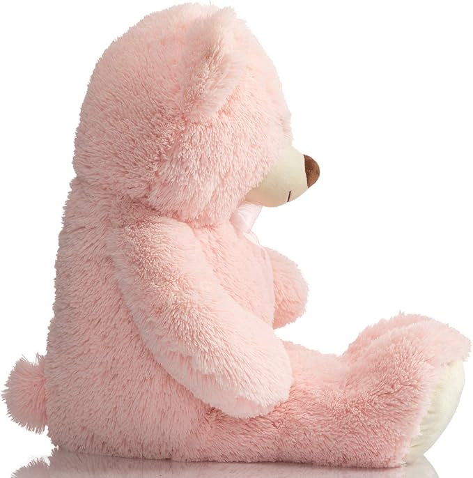 HollyHOME Big Teddy Bear Large Teddy Bear Stuffed Animal Birthday Valentines Day Plush for Kids and Girlfriend 36 inch Pink