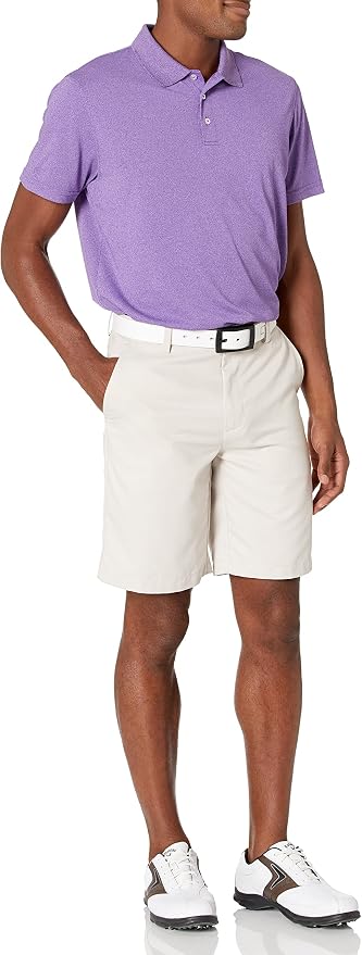 Amazon Essentials Men's Moisture Wicking Golf Polo Shirt, Short Sleeve, Slim-Fit, Quick-Dry, Active Wear