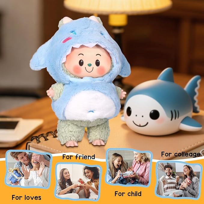 AICase for 17cm Doll Clothes/Outfit,Clothing Set for 17cm Doll,2 Piece Set Hat Clothing,Boys and Girls Stylish Adorable Clothes Accessories-04