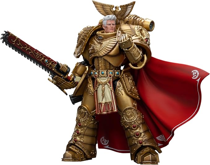 JOYTOY Warhammer 40,000 1/18 Action Figure Imperial Fists Rogal Dorn Primarch of The Vllth Legion Collection Model Birthday Gifts 7- Inch