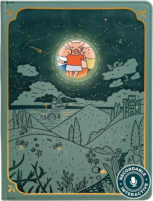 Cali’s Books The Three Little Pigs | infinibook Storytelling Toy + Reader | Read-Aloud E-Reader with Games | Recordable Interactive Storybook for Kids 3-6 | Screen-Free Educational Gift