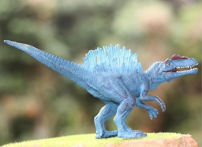 Gemini&Genius Spinosaurus Dinosaur Toy for Kids, Spinosaurus Dinosaur Action Figure with Moveable Mouth, Great Gift, Birthday Cake Topper, Room Decoration, Collection Dino Toys for Kids
