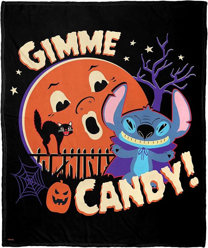 Northwest Lilo and Stitch Silk Touch Throw Blanket, 50" x 60", Gimme Candy
