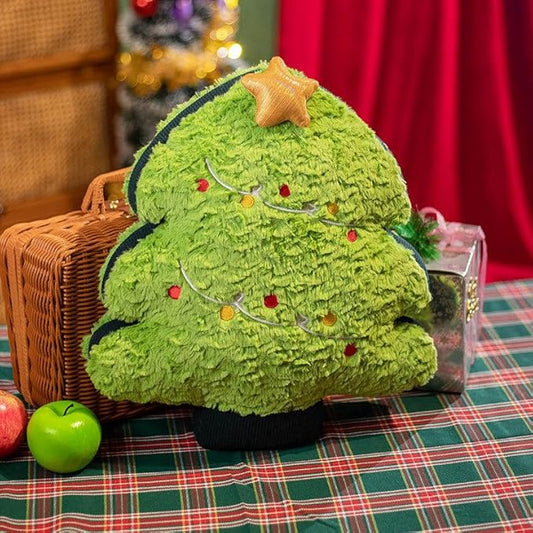 Christmas Plush Christmas Decorations Throw Pillow (16-18 Inch) - Super Soft Stuffed Animal Plush, Fluffy Holiday Decor, Couch Bed Pillow Gift (Christmas Tree)