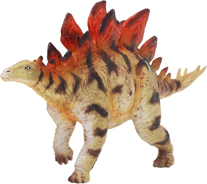 Gemini&Genius Stegosaurus Dinosaur Toy for Kids, Dinosaur Action Figure, Party Supplies, Dino Collection Toy, Play Display, Gift, Room Decoration for Kids and Dino Lovers