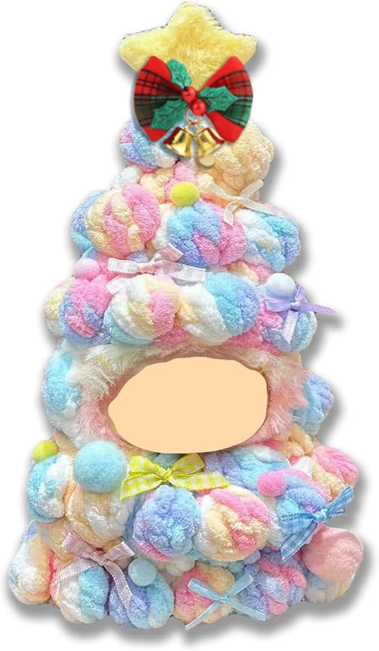 Designer Clothes for Dolls Accessories15cm /17cm Doll Clothing Set Replacement Pink Outfit 5Pcs Set (Colorful Christmas Tree Style)