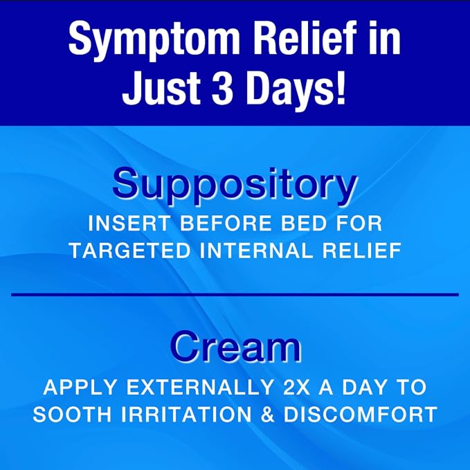 Miconazole Nitrate 3-Day Yeast Infection Treatment - Antifungal Cream & Suppository Bundle - Relieves Itching & Irritation, Combination Pack (2)