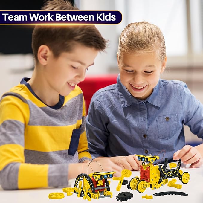 Solar Robot Toys for Kids Ages 8-12, 12-in-1 STEM Projects Science Kits for 8-13 9 10 11 Year Old Teen Boys Girls, 190Pcs DIY Building Experiment Education Sets, Christmas Birthday Gifts Ideas.