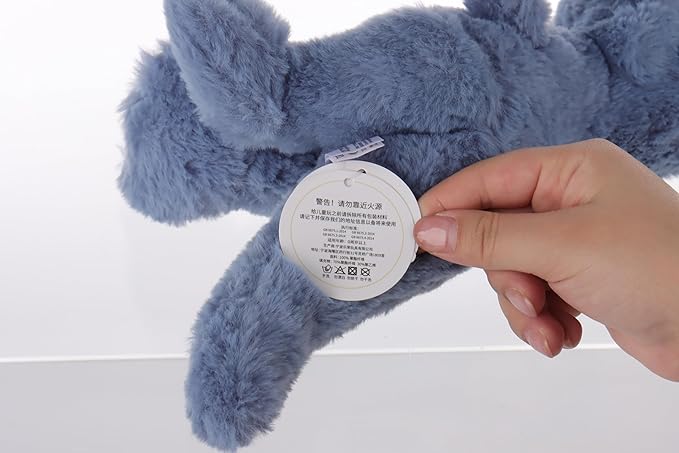 Apricot Lamb Toys Plush Dinosaur Stuffed Animal Soft Cuddly Perfect for Girls Boys (Navy Blue Dinosaur, 10 Inches)