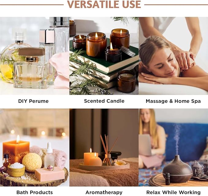 Folkulture Autumn Essential Oils For Diffusers for Home |Fall Essential Oil Set of 6 for Aromatherapy, Relaxation | Pumpkin Spice,Fall Leaves,Vanilla Fragrance Oils for Candle, Soap Making Fall Scents