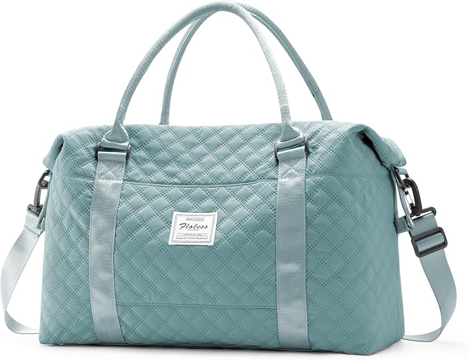 Travel Duffel Bag, Carry On Overnight Weekender Bags for Women | Travel Bag with Wet Pocket & Trolley Sleeve, For Spirit Airlines 18x14x8 Personal Item Bag