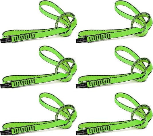18MM Nylon Climbing Sling Runner 23KN CE2008/EN566 Strong Webbing Straps for Rock Climbing,Mountaineering, Rappelling, Swing, Yoga Hammock etc