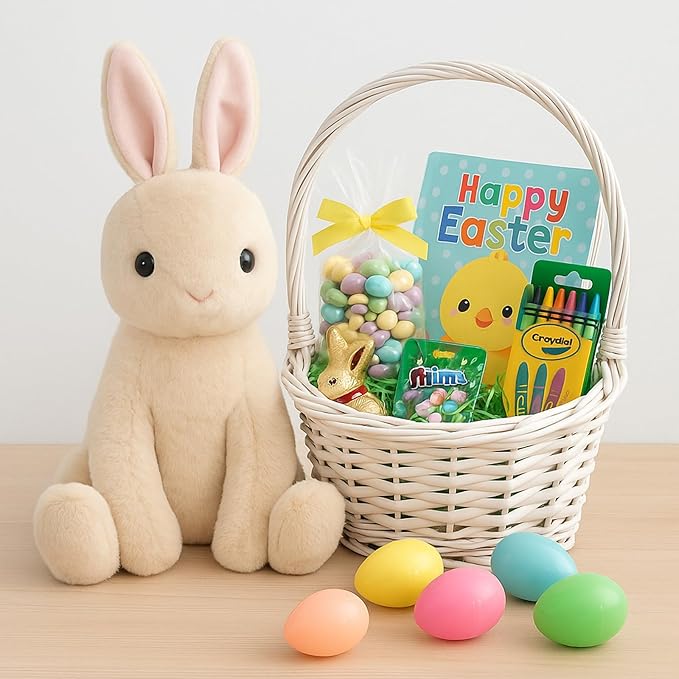 17.3-Inch Rabbit Bunny Stuffed Animal Plush Toy for Kids, Boys, Girls, Babies - Perfect Birthday, Easter, and Christmas Bedtime Gift