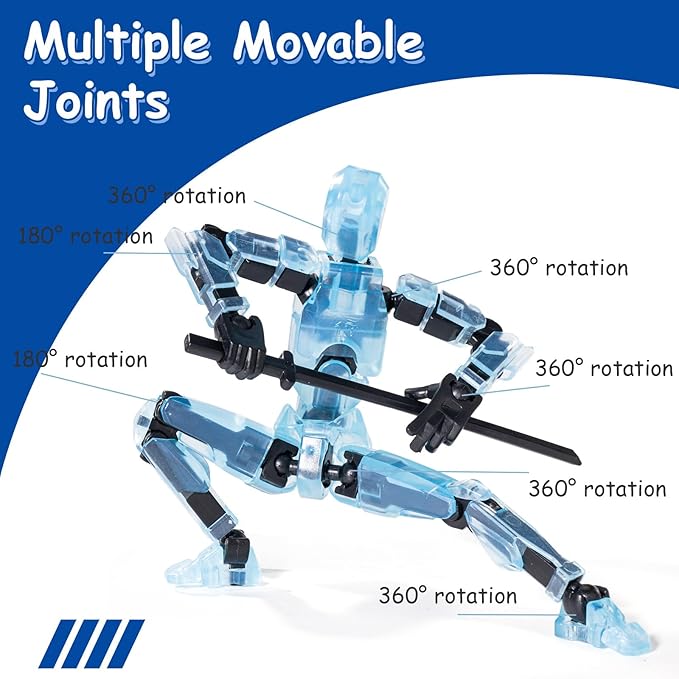 T13 Action Figure Set - 4PCS Titan 13 Action Figures - 3D Printed Toys - Fun and Educational