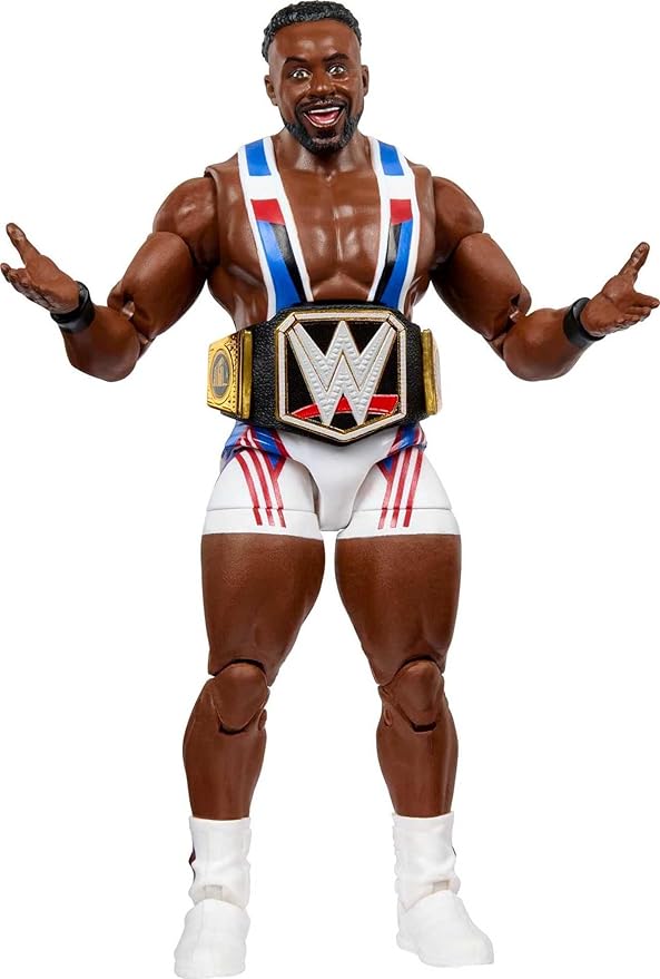 Mattel WWE Elite Collection Action Figure & Accessories, Series #98 Big E 6-inch Collectible with 25 Articulation Points & Swappable Hands