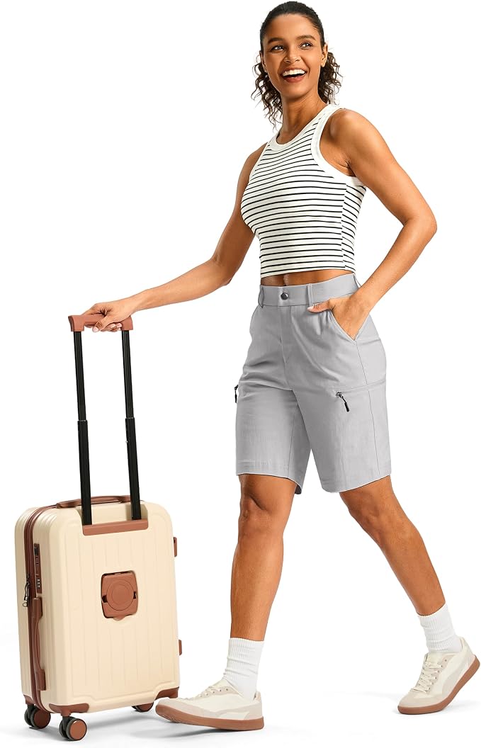 G Gradual Women's 7"/9" Hiking Cargo Shorts Quick Dry Lightweight Golf Outdoor Work Summer Travel Shorts with Pockets