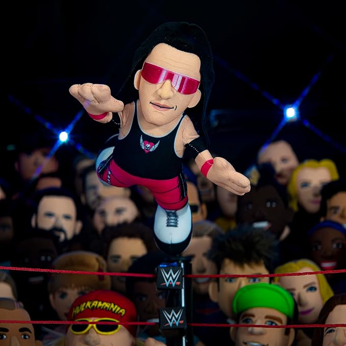 Bleacher Creatures WWE Legend Bret The Hit Man Hart 10" Plush Figure- A Wrestling Star for Play or Display