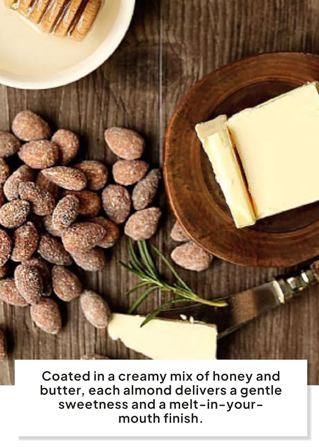 Korean Food Nuts Holic Honey Butter Almond, Sweet & Savory, Snack Mix, 8Pks | Sweet and savory seasoned almond snack in convenient individual packs with honey butter flavor