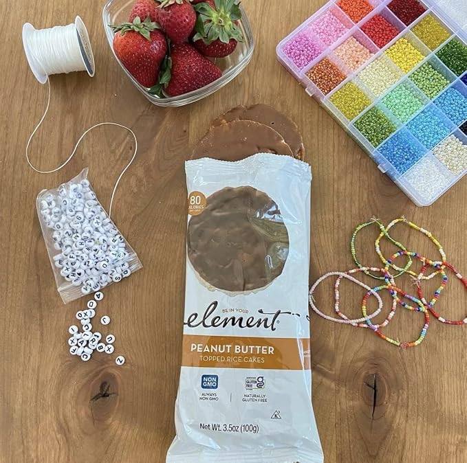 Element Snacks Rice Cake Variety Pack (6 Pack) – Strawberry & Cream, Peanut Butter, Mini Dark Chocolate, Milk Chocolate, Vanilla Orange & Dark Chocolate – Light Crispy Snack for Home, Work, Events & On-the-Go
