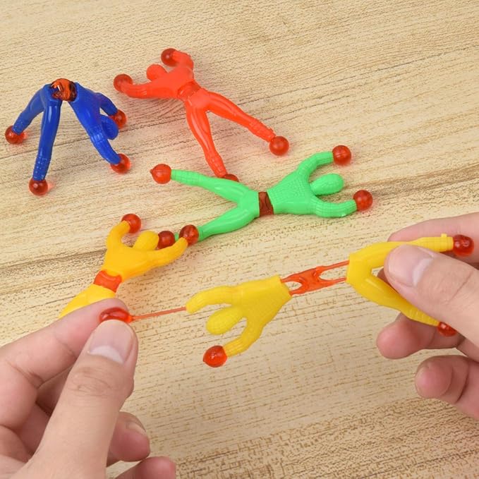 40 Pcs Window Crawler Men, Multicolored Sticky Action Figure Rolling Men Wall Climbers Toys for Party Favor (Random Color)