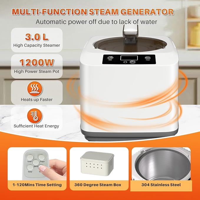 TOREAD Red Light Infrared Sauna with Red Light Therapy for Home,Portable Red Light Steam Sauna with 3L 1200W Steamer, Adjustable Temperature, Timer Setting, Remote Control, 35.4 * 35.4 * 63"