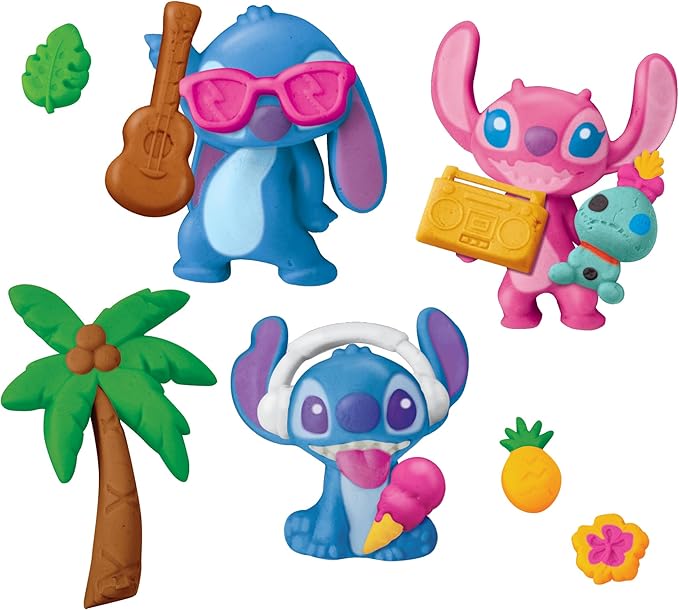 Stitch Softee Dough Making Kit, Stitch Figure Maker Using Softee Dough Modeling Compound, Stitch Arts and Crafts Toy for Girls and Boys 3 and Up