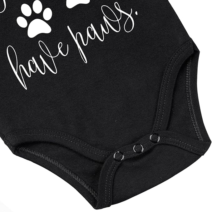 listery My Siblings Have Funny Paws Bodysuit Have Paws Baby Bodysuit Baby Paws Romper Dog Baby Bodysuit